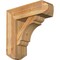Ekena Millwork Olympic Craftsman Rough Sawn Bracket w/ Offset Brace, Western Red Cedar, 8"W x 24"D x 24"H BKT0806X24X24OLY04RWR - alternate 1